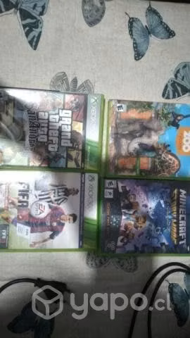 Xbox 360 con mando + 5 juegos