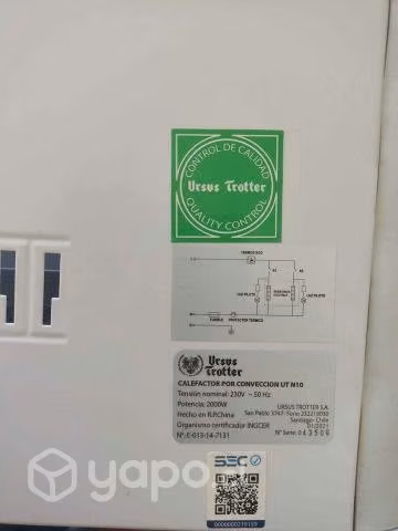 Calefactor Eléctrico Ursus Trotter
