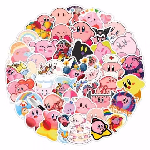 Kirby Set de 50 Stickers