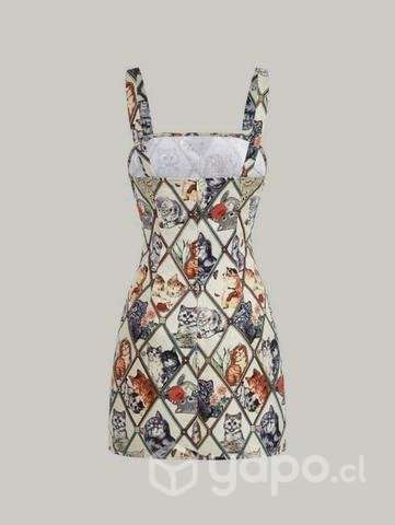 Vestido gatitos talla S - Imagen 2