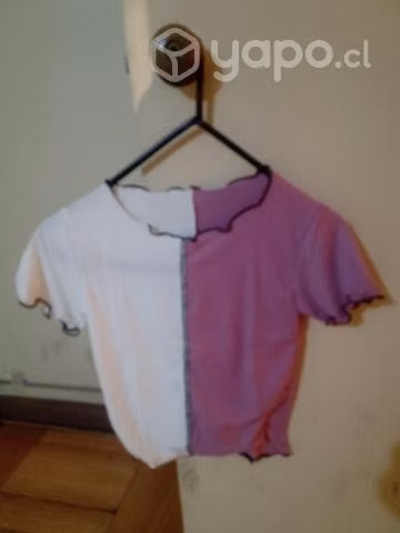 Poleras bi color standar nuevas