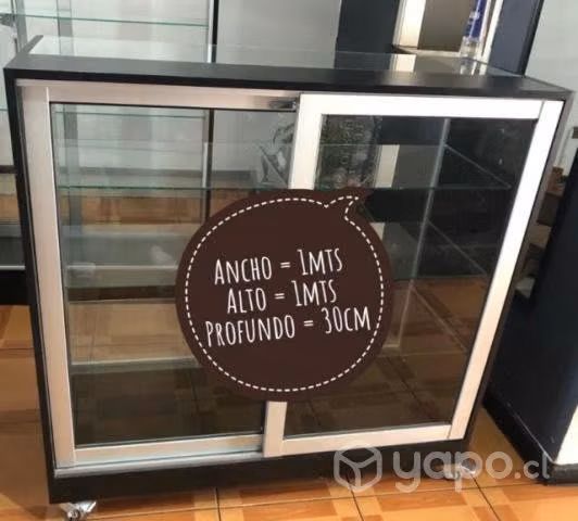Vitrina de vidrio y melanina - Imagen 3
