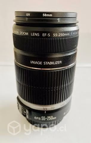 Lente canon EF-S 55-250mm 1:4-5.6 + filtro UV