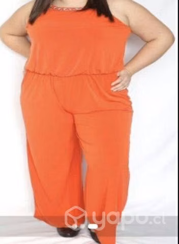 Enterito naranjo tallas 50 y 58 plus size nuevo