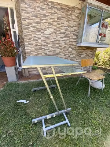Escritorio con vidrio empavonado - Imagen 4