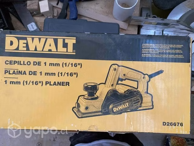 Cepillo eléctrico Dewalt D26676-B2 y chuchillas nu