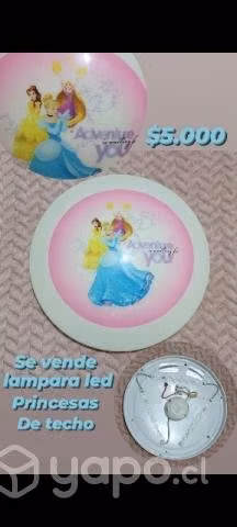 Lampara led de princesas