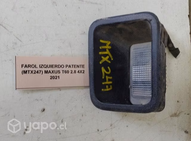 Farol Izquierdo Patente (MTX247) Maxus T60 2.8 4x2