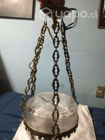Lámpara antigua de bronce
