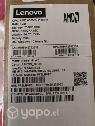 Notebook lenovo nuevo