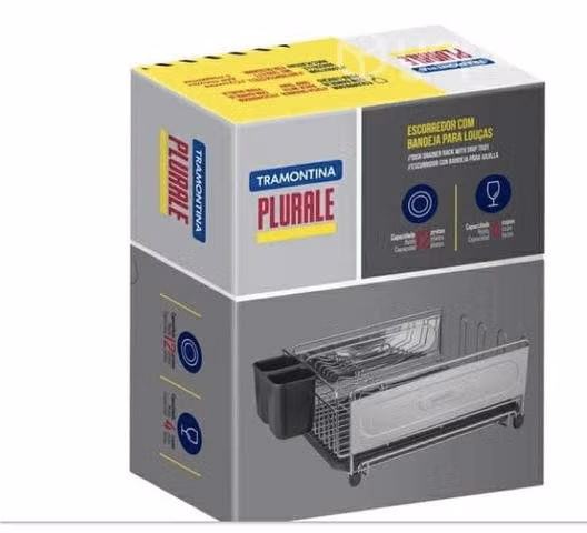 Escurridor de platos Plurale de acero cromado - Imagen 3