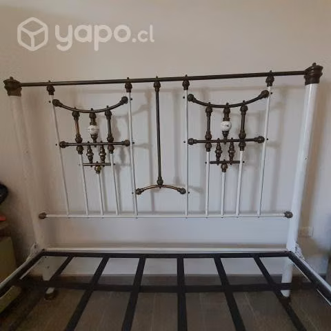 Antigua Cama de Bronce 2 plazas