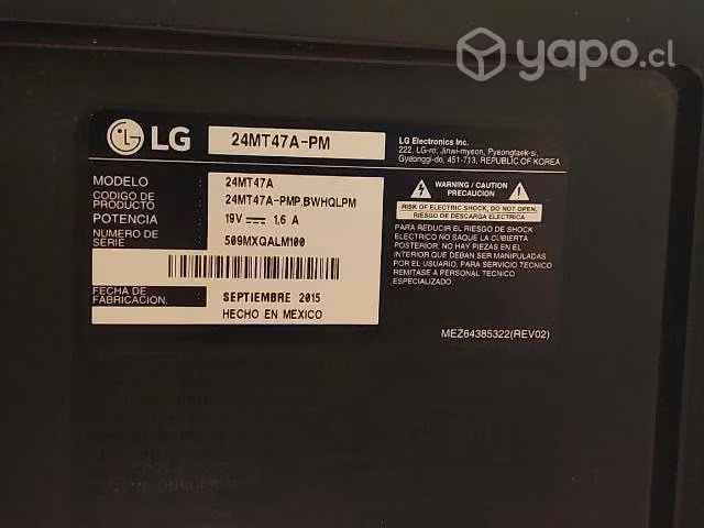 Pantalla LG en perfecto estado