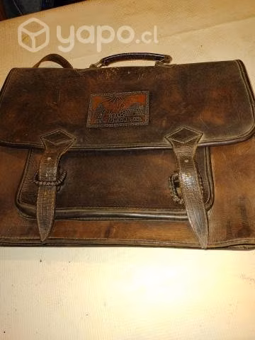 Bolso de cuero cafe - Imagen 2