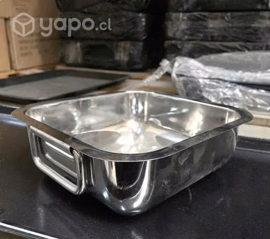 Recipiente Cuadrado Acero Inox. 58 oz