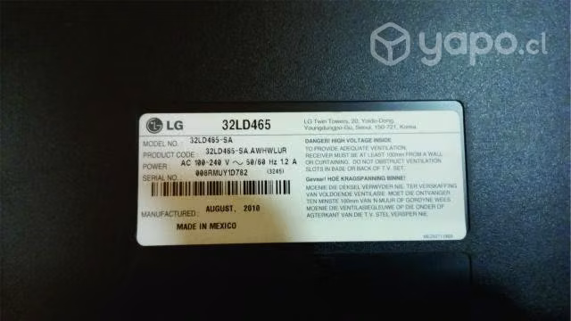 TV LG 32 pulgas OPTIMO NO es SMART