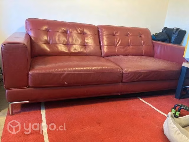 Sofa cuero rosen 2mt - Imagen 2