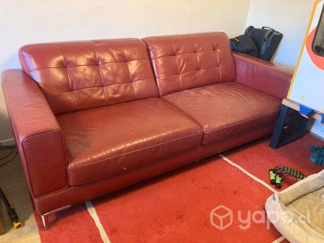 Sofa cuero rosen 2mt - Imagen 3