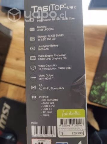 NoteBook Celeron QuadCore 2.6Ghz 4gb 256gb SSD - Imagen 3
