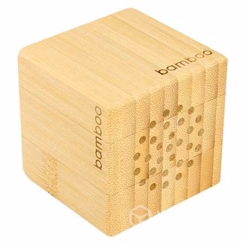 Parlante Bambú Con USB y Jack 3.5 MM Ecológico