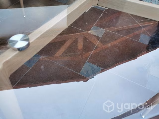 Mesa vidrio transparente