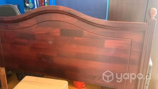 Cama 2 plazas +velador marca cic