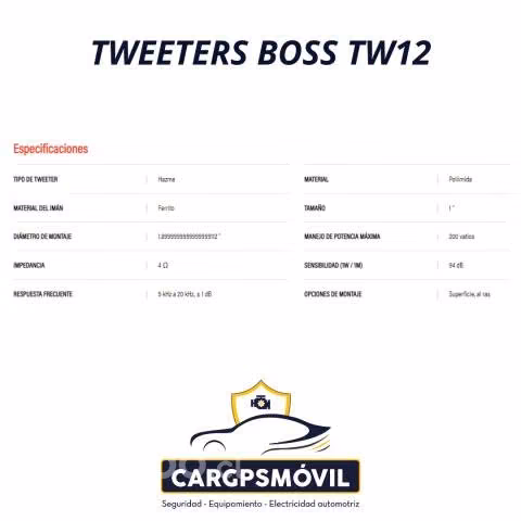 Tweeters boss tw12