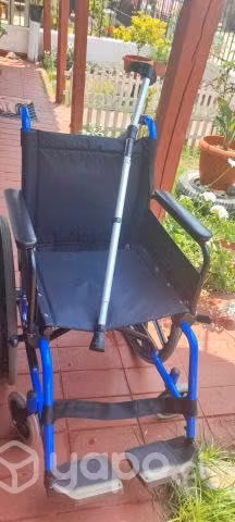 Silla de Ruedas Nueva + Bastón de Aluminio - Imagen 3