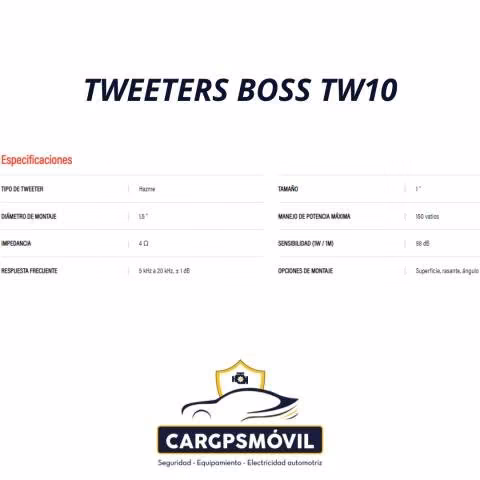Tweeters boss tw10 - Imagen 2