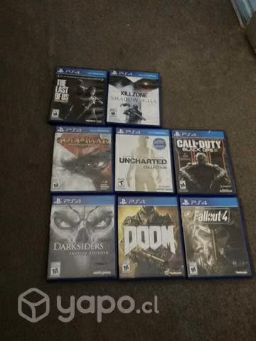 Juegos de ps4 sin uso