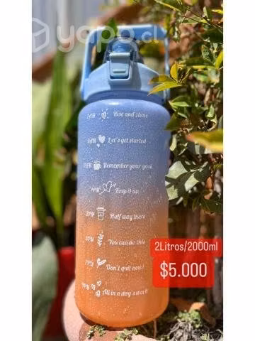 Botella de agua de 2 litros