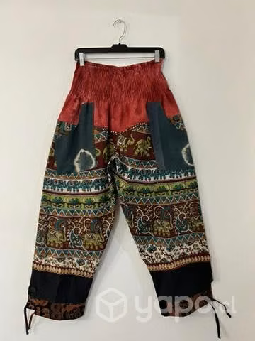 Pantalón Hindu Con Bolsillo Talla L/ Xl Verde - Imagen 5