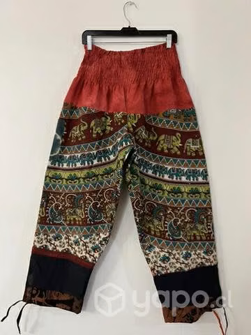 Pantalón Hindu Con Bolsillo Talla L/ Xl Verde - Imagen 6