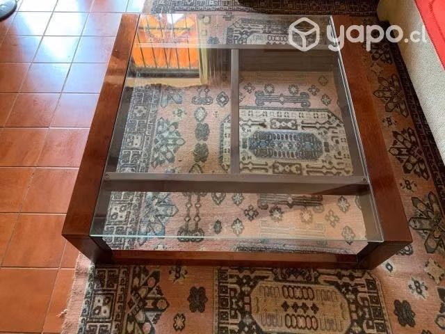 Mesa de Centro Madera Vidrio