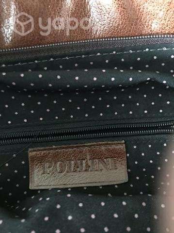Bella cartera de cuero Pollini - Imagen 3