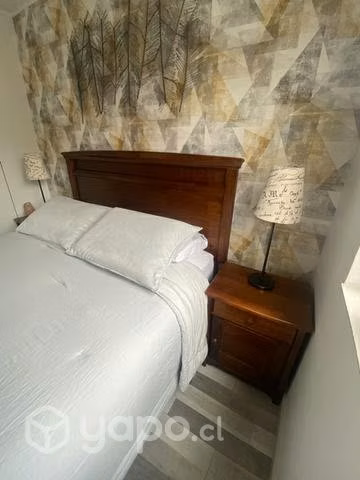 Respaldo de cama + veladores