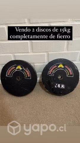 Discos de 15 kg c/u