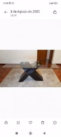 Mesa vidrio templado