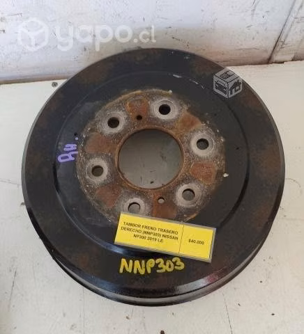 Tambor Freno Trasero Derecho (NNP303) Nissan NP300