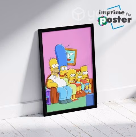 CUADRO DE LOS SIMPSONS 34x45cm llegar y colgar - Imagen 2