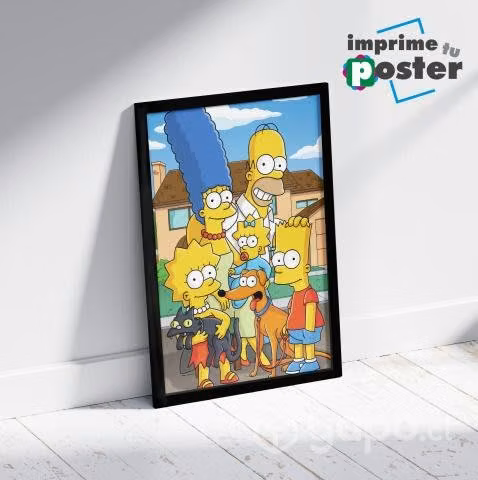 CUADRO DE LOS SIMPSONS 34x45cm llegar y colgar