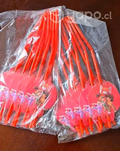 Artículos para cumpleaños temático PANDA ROJO
