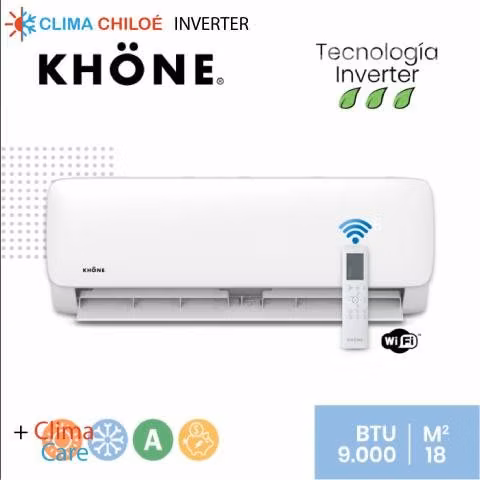 CLIMATIZADOR SPLIT KHÖNE INVERTER WIFI 9.000 BTU/h