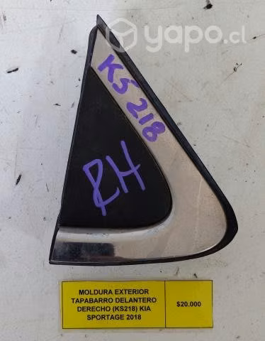 Moldura Exterior Tapabarro Delantero Der (KS218) K