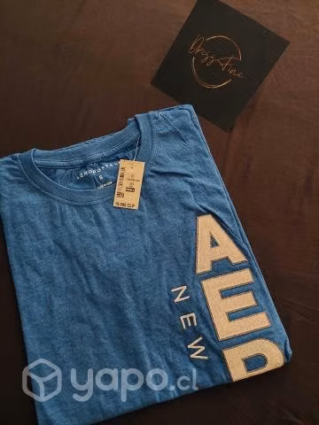 Polera AeroPostale Azul Nueva