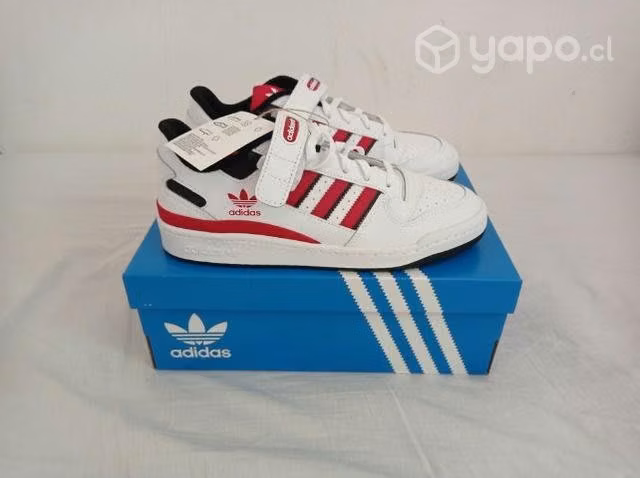 Zapatillas Adidas forum low rojas con negro