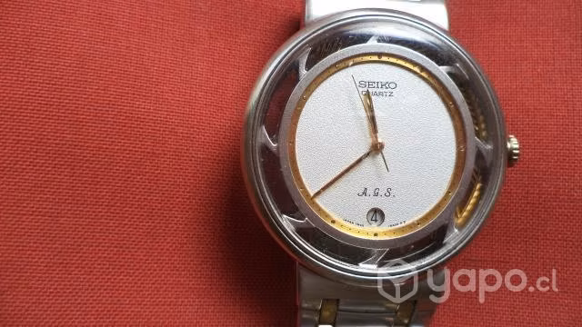 Seiko kinetic calendario acero de caja 40mm