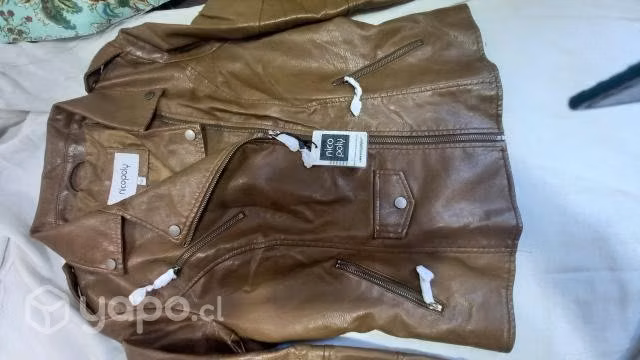 Chaqueta eco cuero nico poli tipo biker