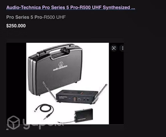 Sistema inalámbrico Pro Series 5 Pro-R500 UHF