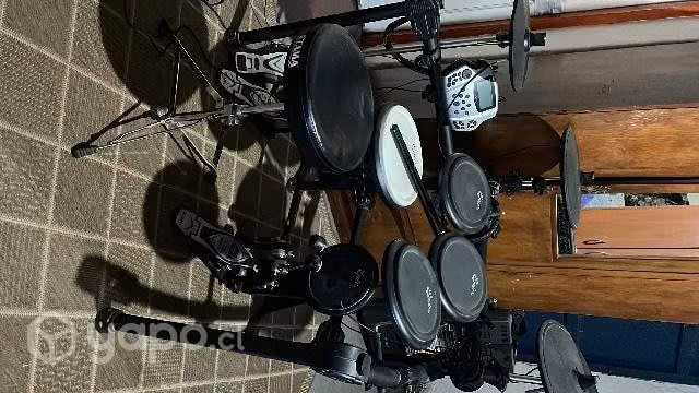 batería electrónica+doble pedal + sillin